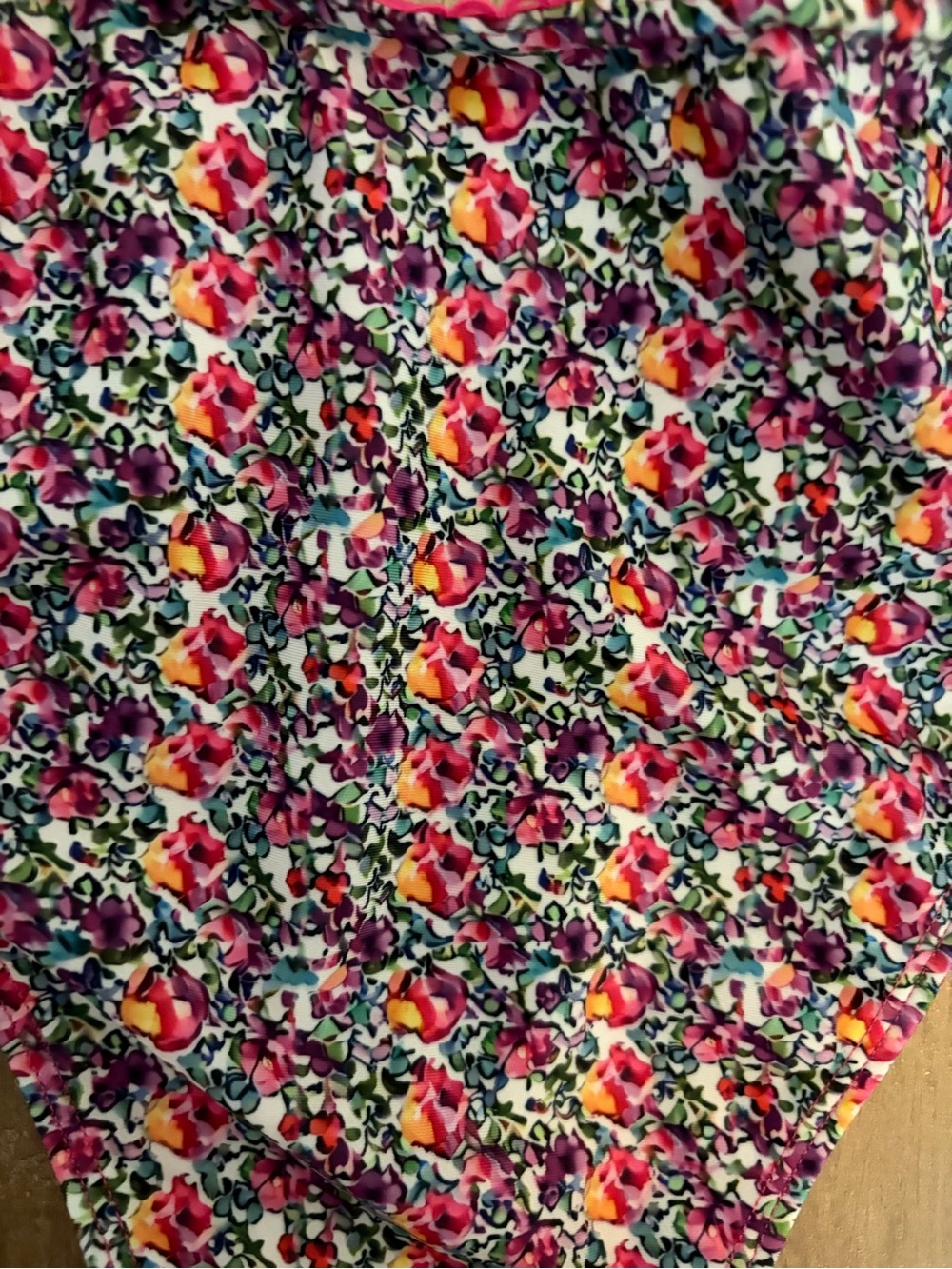 Strawberry milk mob Pink Floral bikini Swim Set - Cute Ruffle Design - Picture 9 of 9